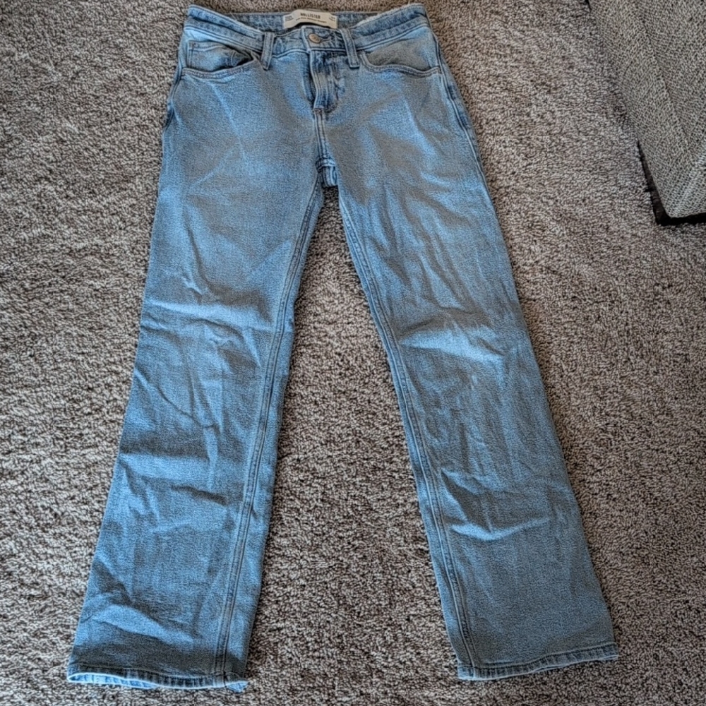 Hollister Light Blue Straight Leg Jeans